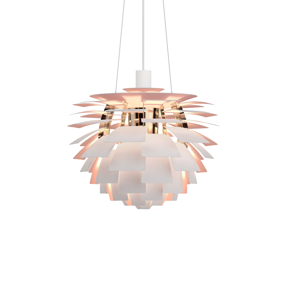 PH Artichoke Anniversary Ø48 Matt Vit / Pale Rose – Visningsmodell (begränsat antal)