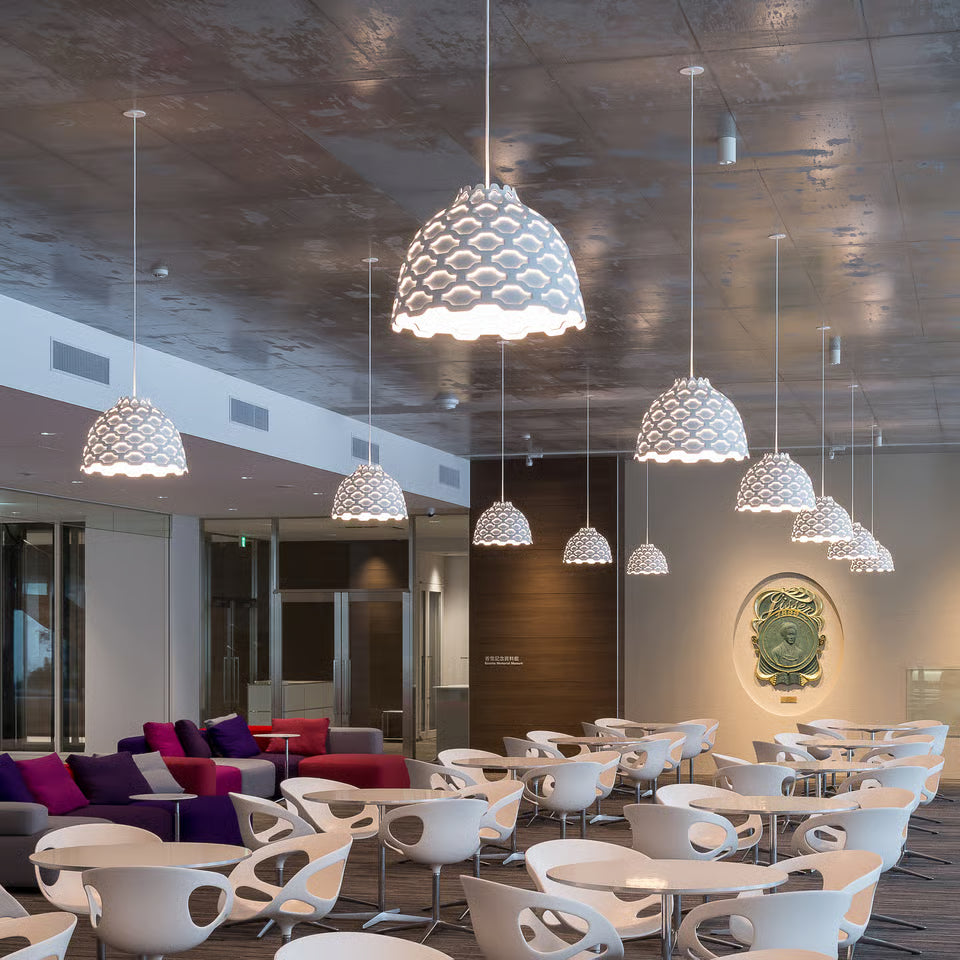 Louis Poulsen LC Shutters pendel Ø44 cm – vit