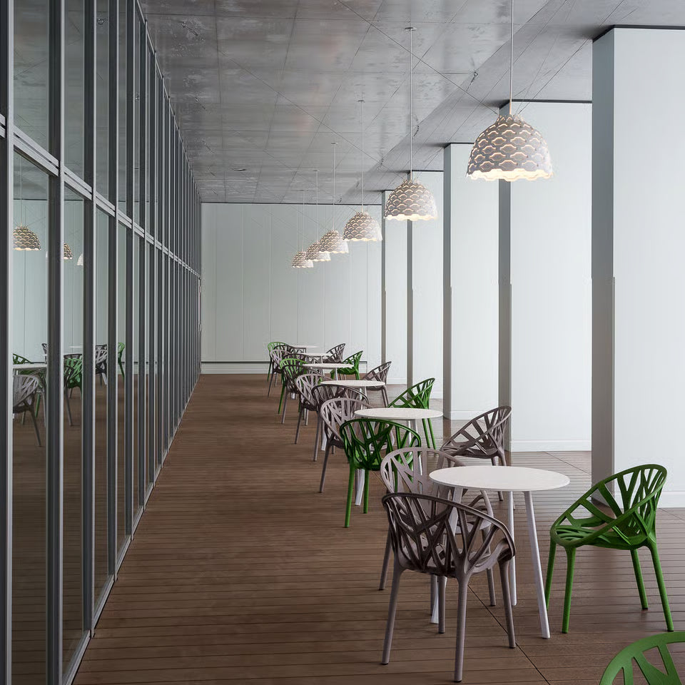 Louis Poulsen LC Shutters pendel Ø44 cm – vit