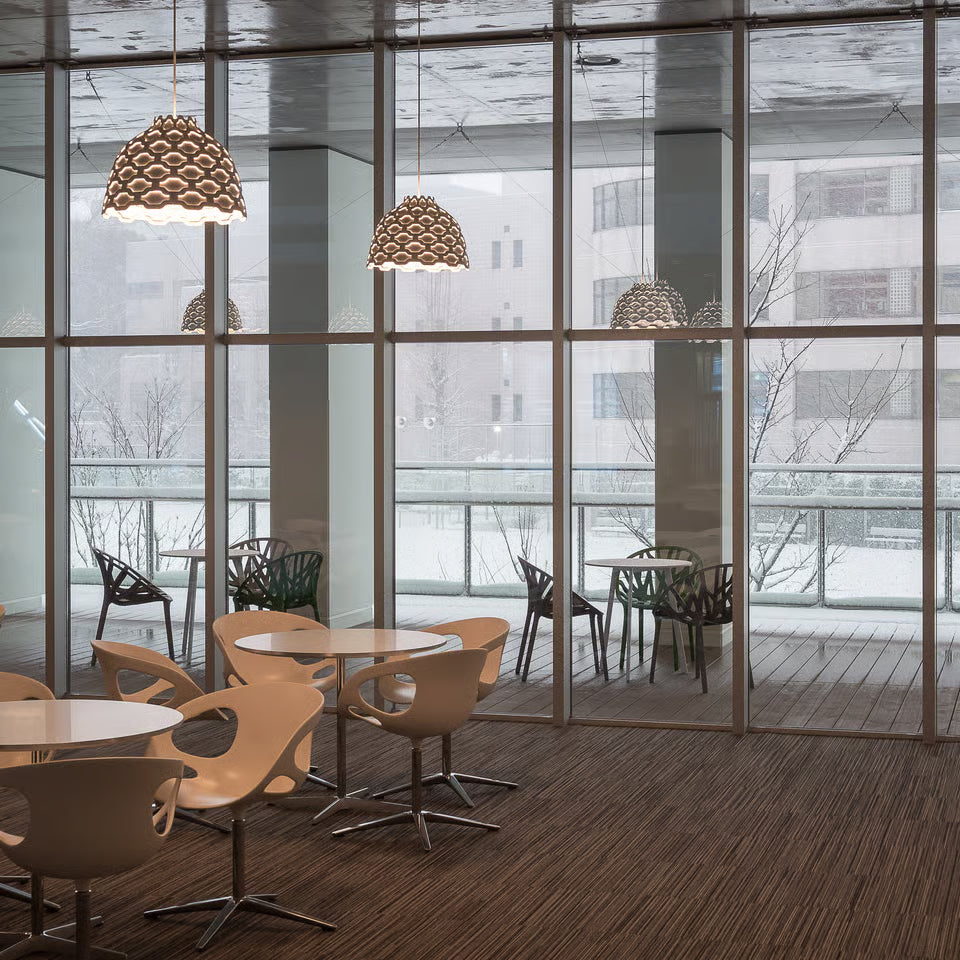 Louis Poulsen LC Shutters pendel Ø44 cm – vit