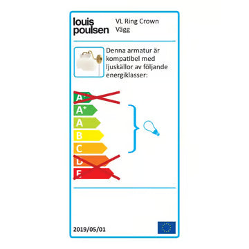 Louis Poulsen Yuh Golvlampa Vit / Mässing – Visningsmodell