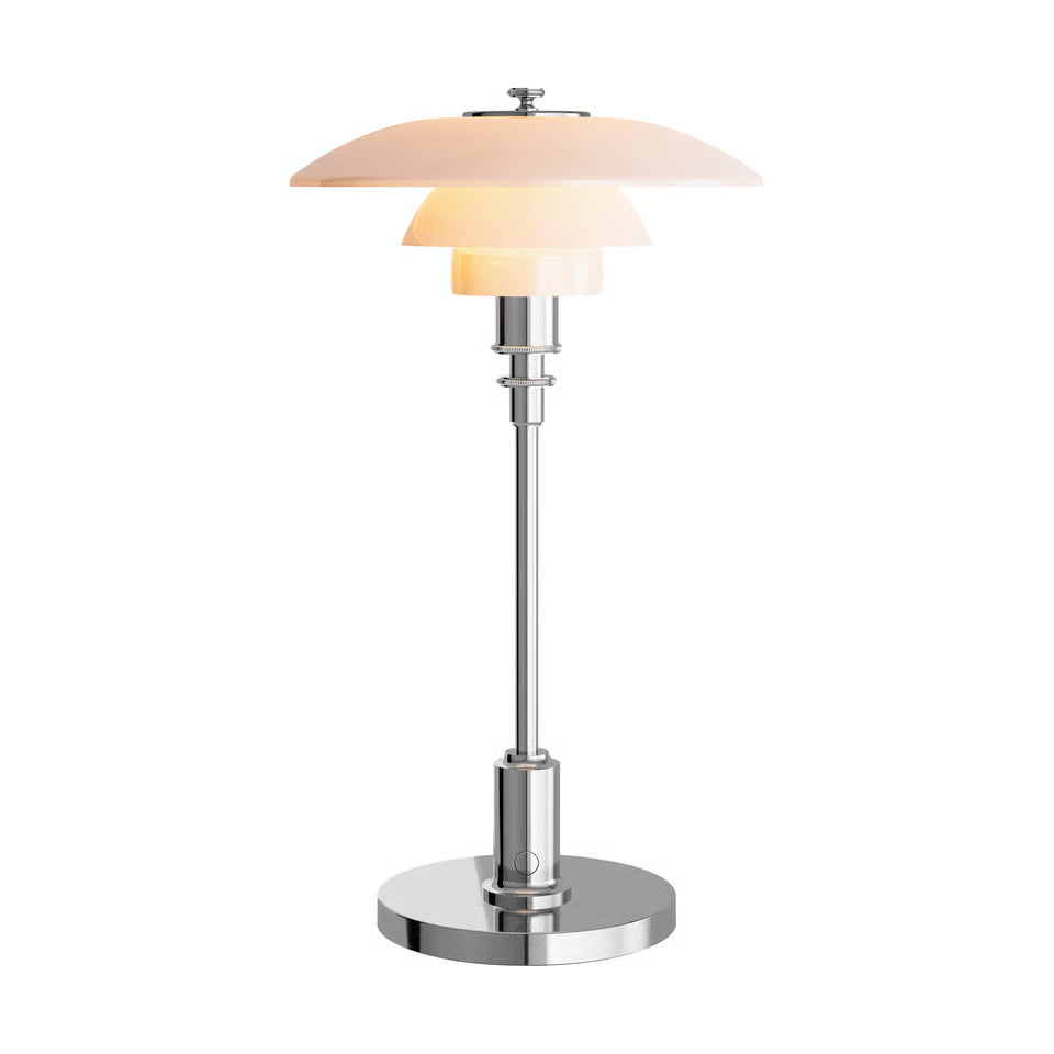 Louis Poulsen PH 2/1 Portable Bordslampa Opalglas / Krom – Visningsmodell