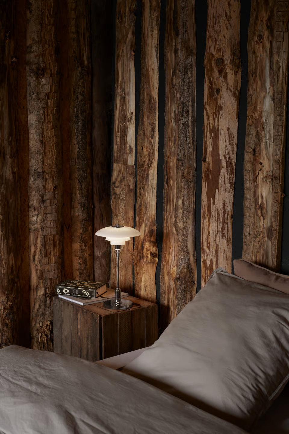 Louis Poulsen PH 2/1 Portable Bordslampa Opalglas / Krom – Visningsmodell