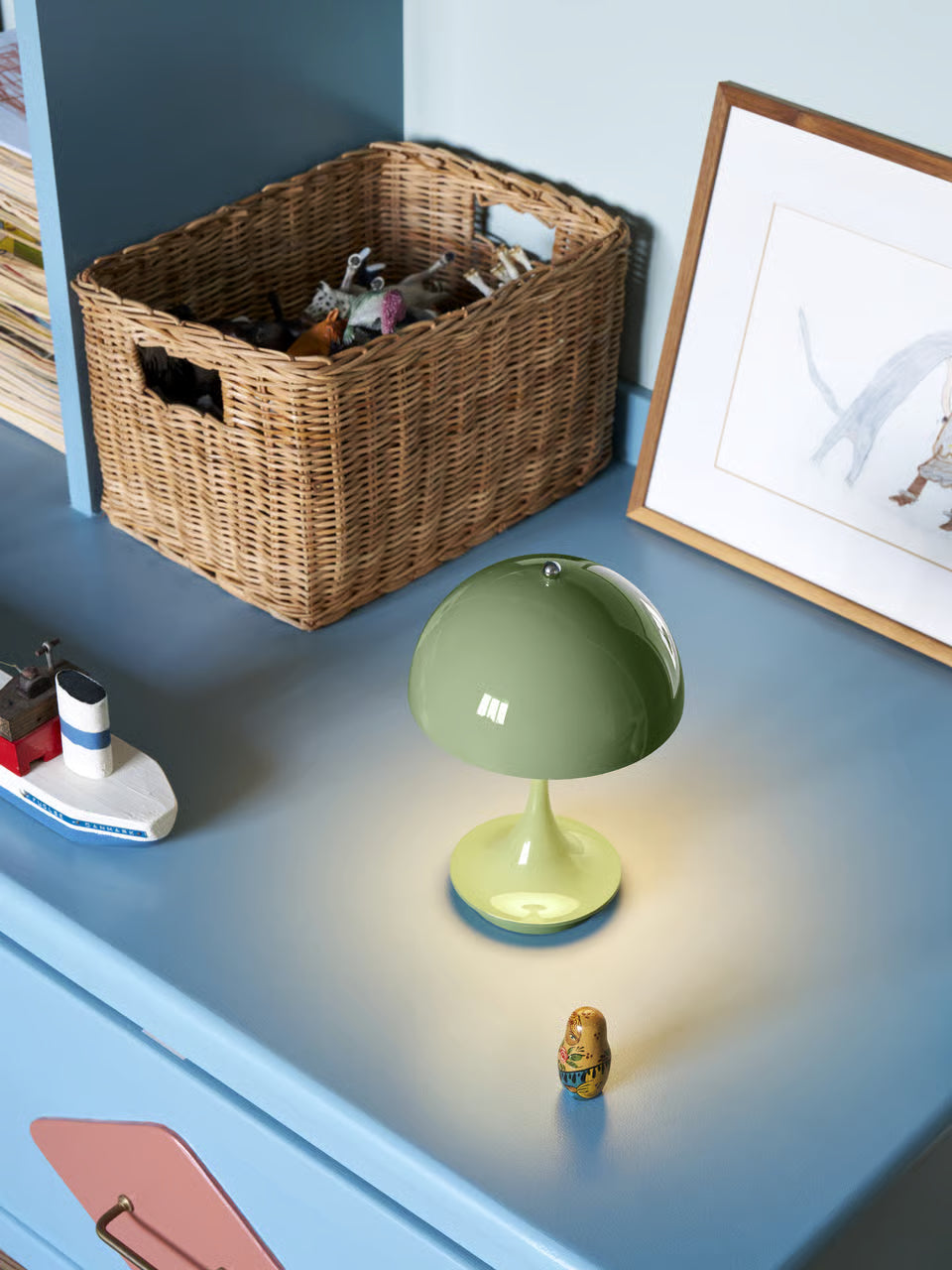 Louis Poulsen Panthella 160 Portable Olivgrön – Visningsmodell