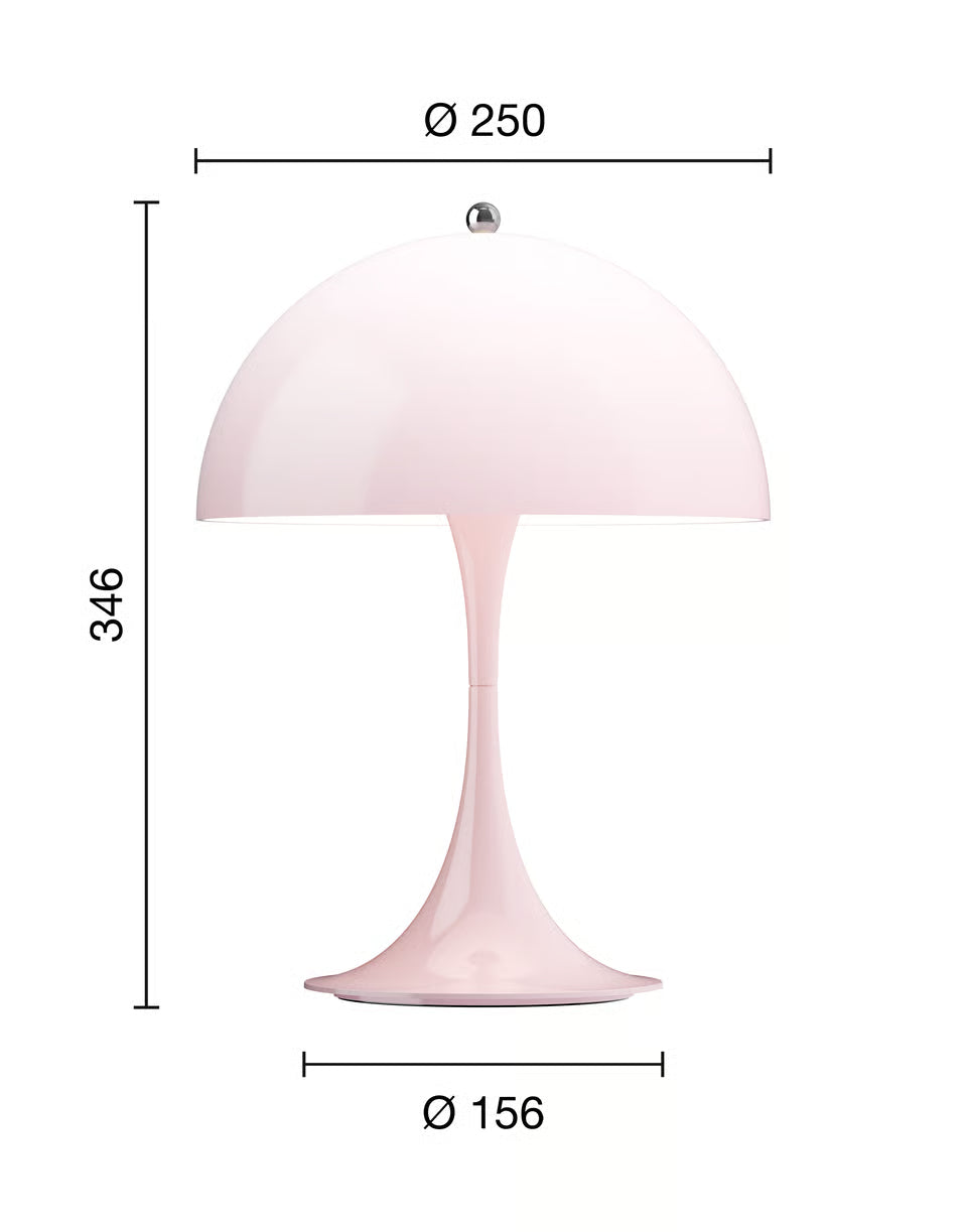 Louis Poulsen Panthella 250 Portable bordslampa – vit opal